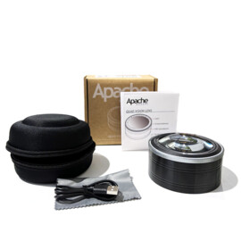 Apache Magnus Quad Vision Lens, hoogwaardige aluminium loep met 4 maal vergroting en LED verlichting